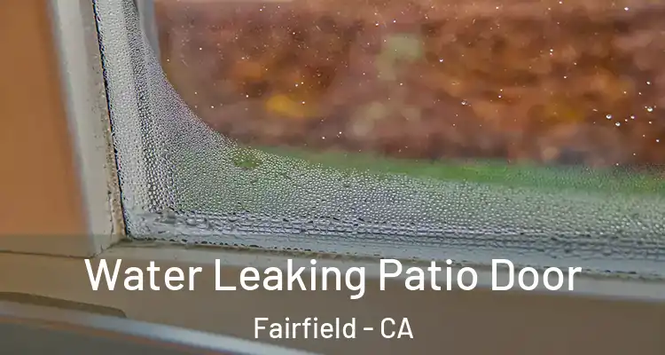  Water Leaking Patio Door Fairfield - CA